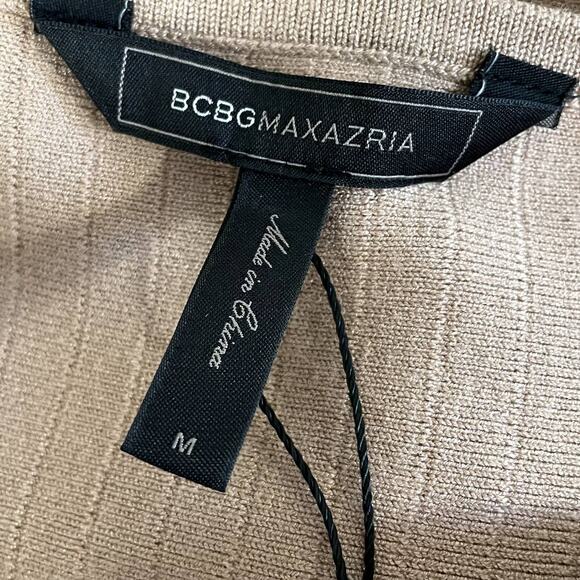 BCBGMaxAzria Size M Allie Knit Dress Fit & Flare Career Minimalist Capsule NWOT - Picture 6 of 12